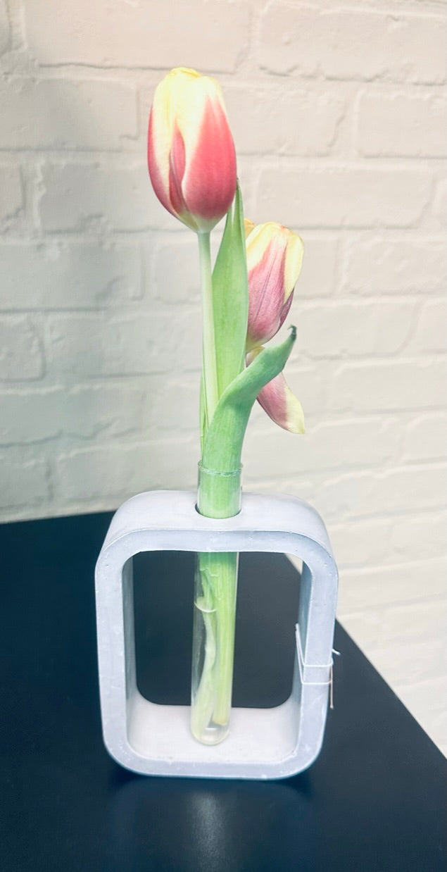Concrete Vase -Gray
